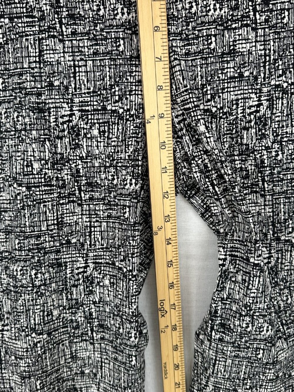 89th + MADISON BLACK & WHITE PRINTED WOMEN'S PANTS, STRAIGHT LEG, PULL-ON, L/G - Picture 5 of 9